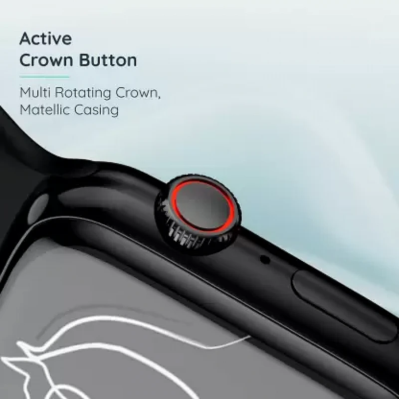 Pebble Frost 1.87'' BT Calling with 2.5D Curved HD Display, AI Voice Assisst Smartwatch Black Pebble Frost 1.87'' BT Calling with 2.5D Curved HD Display, AI Voice Assisst Smartwatch Black