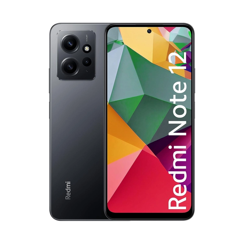Redmi Note 12 Lunar Black, 6GB RAM, 64GB Storage Refurbished
