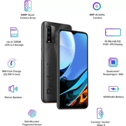 REDMI 9 Power (Mighty Black 6 GB RAM 128 GB Storage Refurbished
