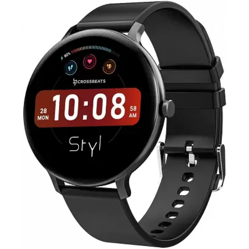 CrossBeats Orbit STYL 1.39 HD Display ,Built-in Games, 100+ watch faces, 15 days battery Smartwatch (Black Strap, Free Size) CrossBeats Orbit STYL 1.39 HD Display ,Built-in Games, 100+ watch faces, 15 days battery Smartwatch (Black Strap, Free Size)