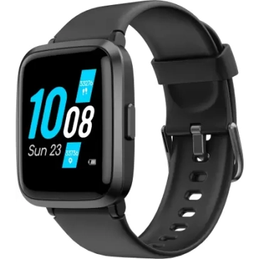 Ambrane Pulse Smartwatch  (Black Strap, Regular)