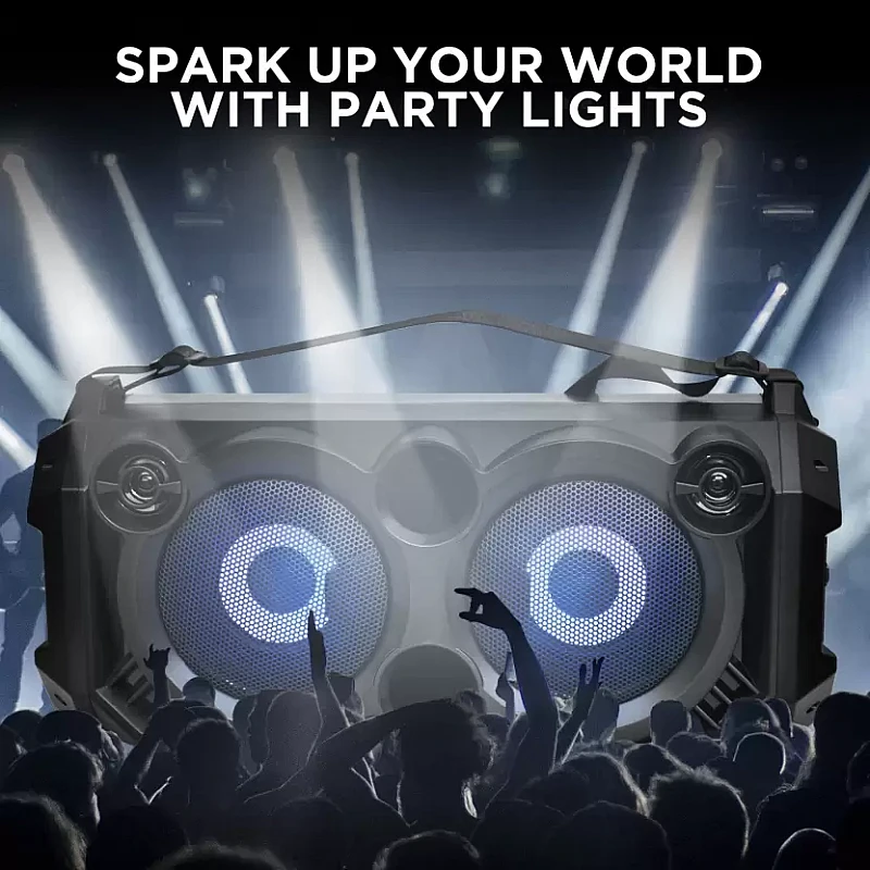 boAt PartyPal 60 20 W Bluetooth Party Speaker Space Black boAt PartyPal 60 20 W Bluetooth Party Speaker Space Black