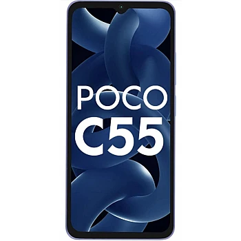 POCO C55 (Cool Blue, 6GB RAM, 128GB Storage) Refurbished