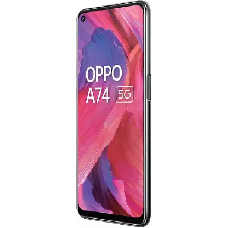 OPPO A74 5G (Fluid Black, 6GB RAM, 128GB Storage) Refurbished