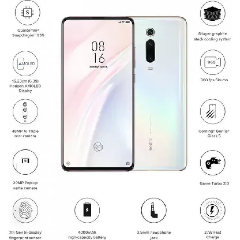 Redmi K20 Pro (Pearl White 6GB RAM 128GB Storage) Refurbished