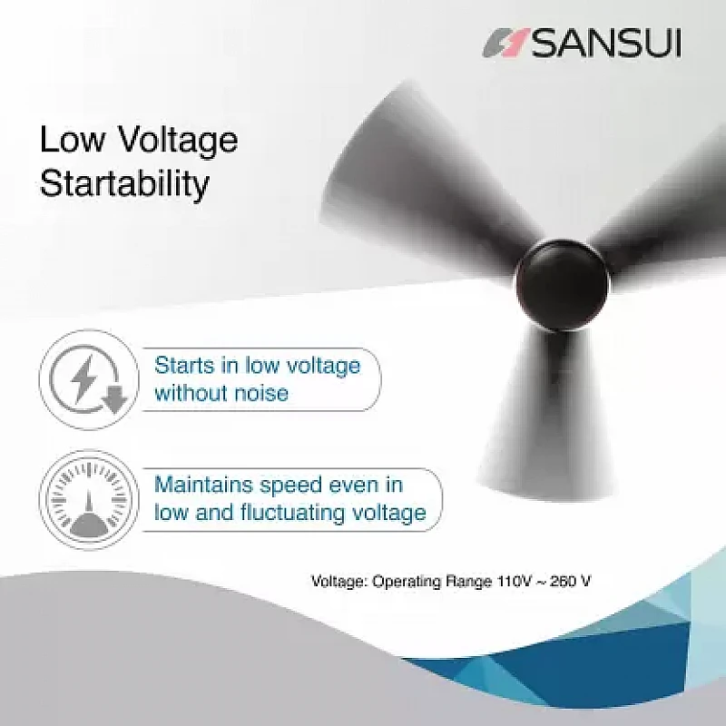 Sansui Sansui BLDC Urja 1200 mm Energy Saving 3 Blade Ceiling Fan (Brown, Pack of 1) Sansui Sansui BLDC Urja 1200 mm Energy Saving 3 Blade Ceiling Fan (Brown, Pack of 1)
