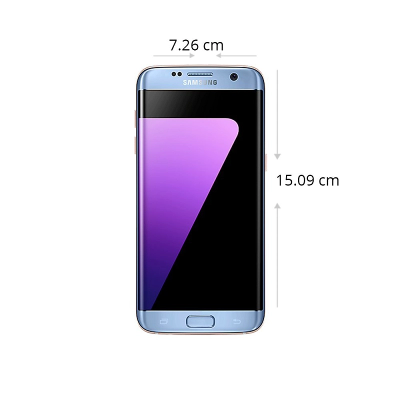 Samsung Galaxy S7 Edge (Blue Coral 32 GB, 4 GB RAM) Refurbished
