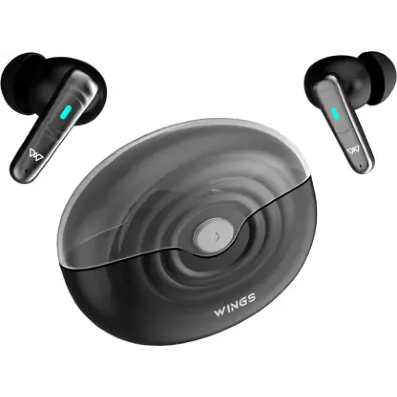 WINGS Flobuds 200 voice Assistant Support. Bluetooth Headset (Black, True Wireless) WINGS Flobuds 200 voice Assistant Support. Bluetooth Headset (Black, True Wireless)