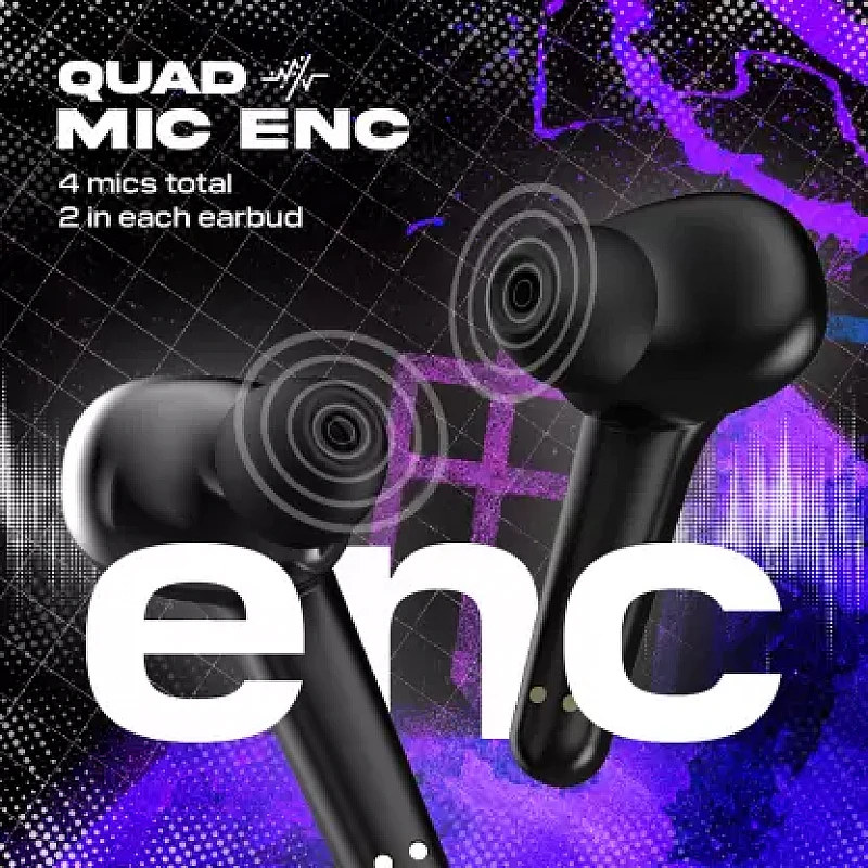 WINGS Phantom 760 Earbuds with Low Latency Game mode, Bluetooth Gaming Headset (Black, In the Ear) WINGS Phantom 760 Earbuds with Low Latency Game mode, Bluetooth Gaming Headset (Black, In the Ear)