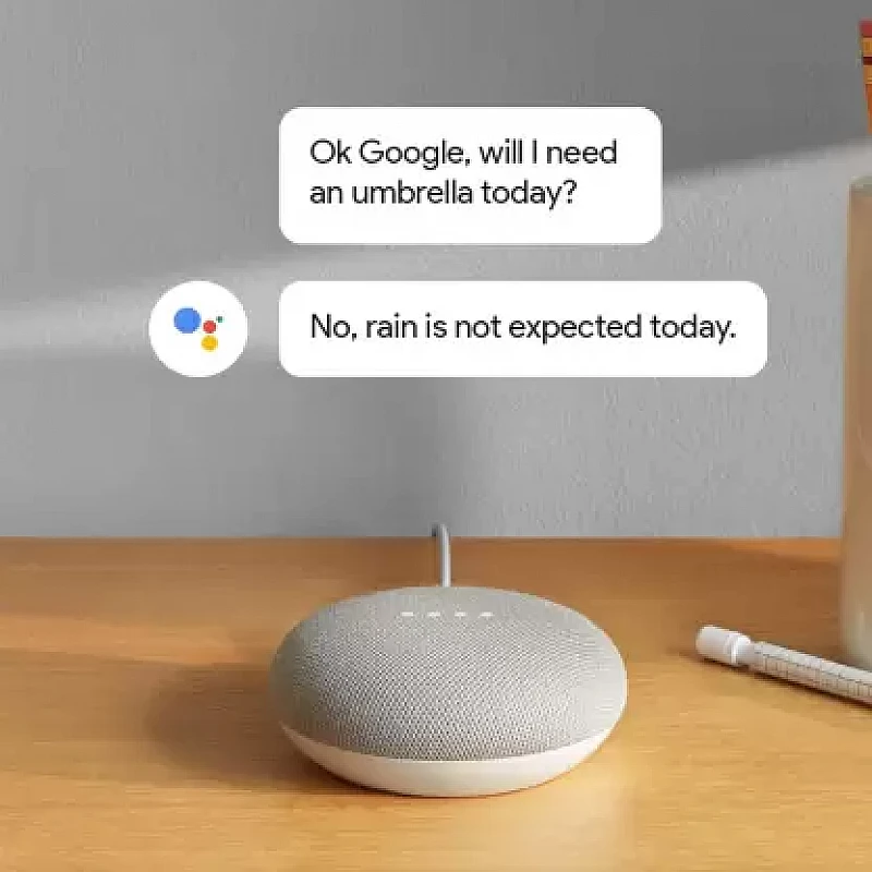 Google home mini with google assistant smart speaker chalk Google home mini with google assistant smart speaker chalk