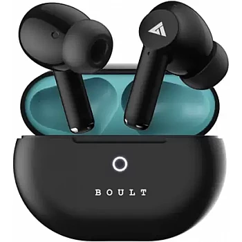 Boult W40 with Quad Mic ENC, 48H Battery Life, Low Latency (Electric Black, True Wireless)