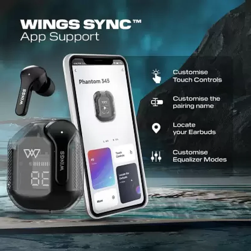 WINGS Phantom 345 with Low Latency 40ms (Black, In the Ear) WINGS Phantom 345 with Low Latency 40ms (Black, In the Ear)