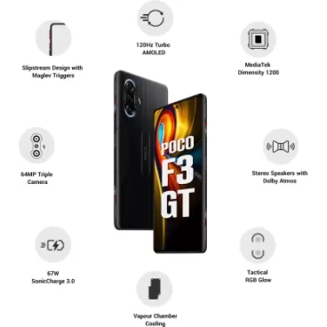 POCO F3 GT Predator Black 6GB RAM 128GB Refurbished