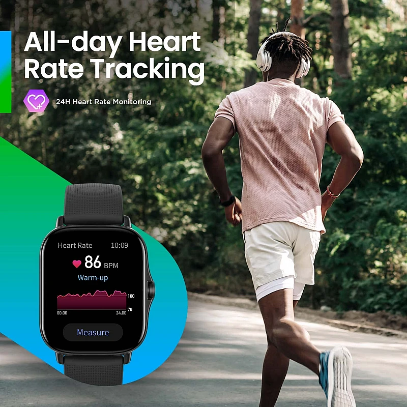 Amazfit GTS 2 New Version Smart Watch with Ultra HD AMOLED Display,, SpO2 & Stress Monitor, Bluetooth Phone Calls (Space Black) Amazfit GTS 2 New Version Smart Watch with Ultra HD AMOLED Display,, SpO2 & Stress Monitor, Bluetooth Phone Calls (Space Black)