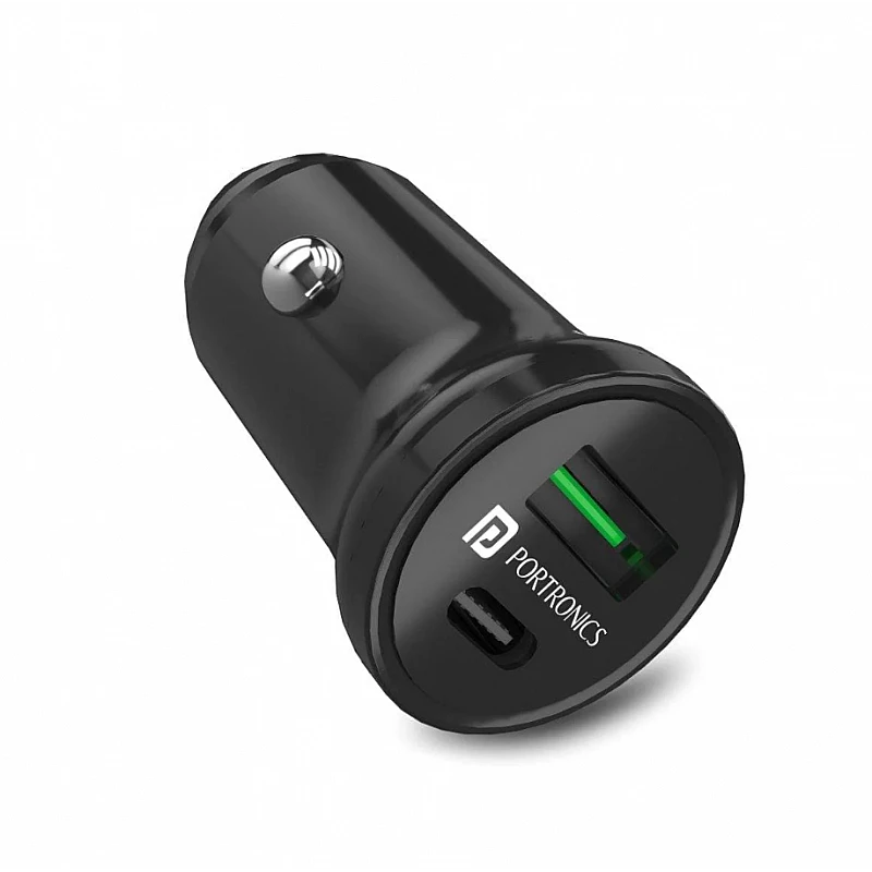 Portronics Car Power Mini, 18W USB Port, Fast Charging Adapter Compatible with Cars for iPhone & Android Smartphone (Black) Portronics Car Power Mini, 18W USB Port, Fast Charging Adapter Compatible with Cars for iPhone & Android Smartphone (Black)