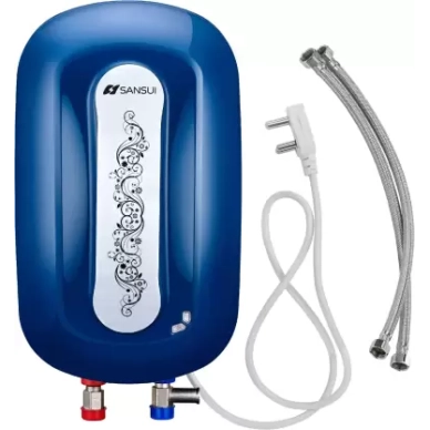 Sansui 3 L Instant Water Geyser with Pipes (Allure, Cobalt Blue)