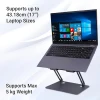 Zebronics NS3000 Portable Laptop & Tablet Stand Supports Upto 17” with Max. 5KG Support Carbon Steel Body Zebronics NS3000 Portable Laptop & Tablet Stand Supports Upto 17” with Max. 5KG Support Carbon Steel Body