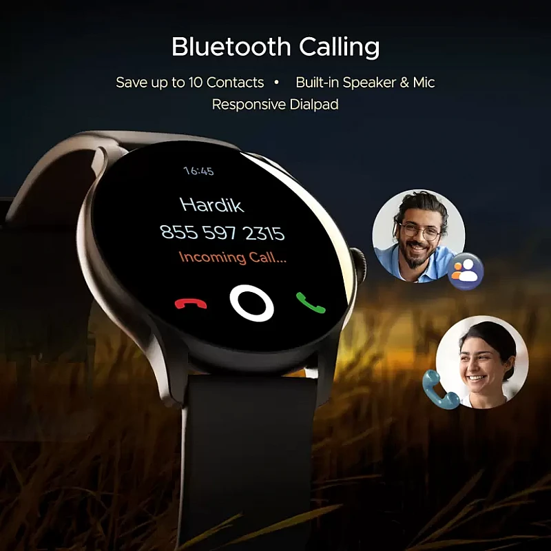 boAt Lunar Connect Ace with 1.43 AMOLED Display, BT Calling, 100 Sports Mode IP68 Smartwatch Black Strap Free Size boAt Lunar Connect Ace with 1.43 AMOLED Display, BT Calling, 100 Sports Mode IP68 Smartwatch Black Strap Free Size