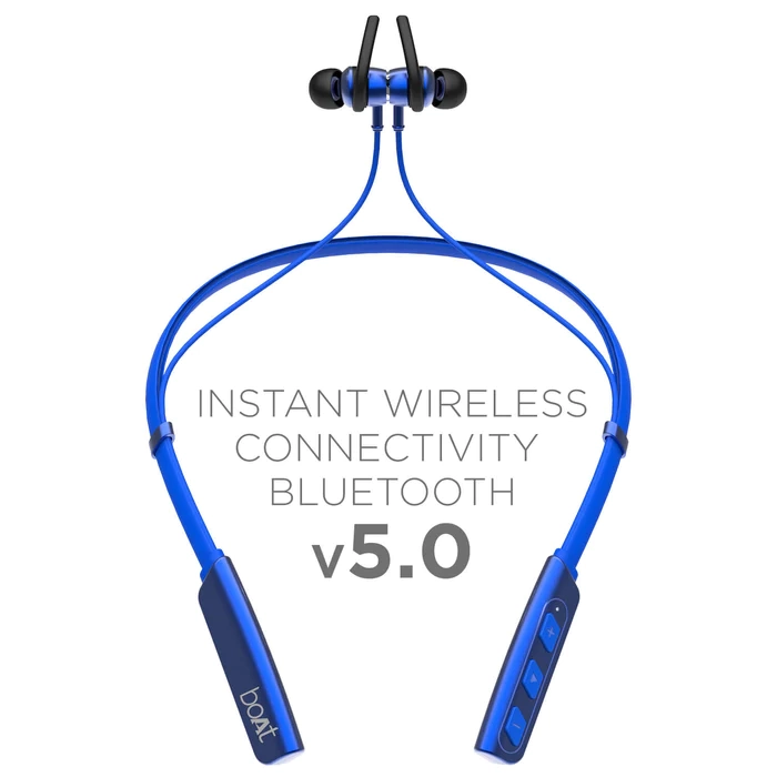 boAt Rockerz 238 Bluetooth neckband headset  (Blue, In the Ear)