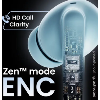 Boult W20 with Zen ENC Mic, 35H Battery Life, Low Latency (Glacier Blue, True Wireless) Boult W20 with Zen ENC Mic, 35H Battery Life, Low Latency (Glacier Blue, True Wireless)
