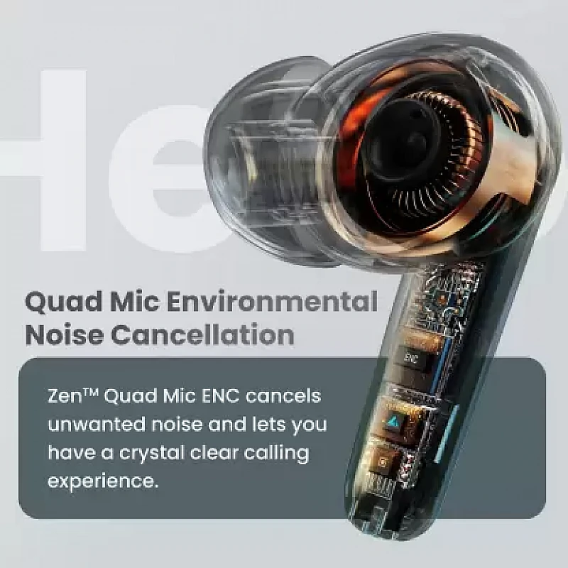 Boult X45 with Quad Mic ENC, 40H Playtime, 45ms (Black, True Wireless) Boult X45 with Quad Mic ENC, 40H Playtime, 45ms (Black, True Wireless)