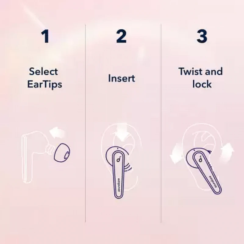 Soundcore by Anker Liberty Air 2 Pro With Active Noise Cancellation Bluetooth Headset (Pink, True Wireless) Soundcore by Anker Liberty Air 2 Pro With Active Noise Cancellation Bluetooth Headset (Pink, True Wireless)