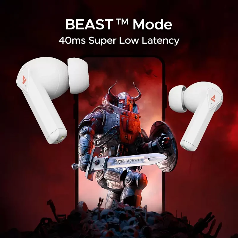 boAt Immortal 150 Bluetooth Headset (White Sabre, True Wireless) boAt Immortal 150 Bluetooth Headset (White Sabre, True Wireless)
