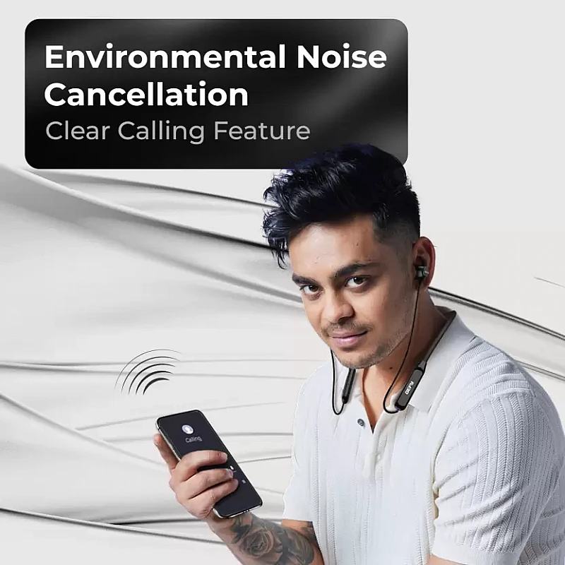 DEFY FuzionX Pro with ENC, Magnetic On/Off, Fast Charge and upto 16 Hours Playback Bluetooth Headset (Celestial Black, In the Ear) DEFY FuzionX Pro with ENC, Magnetic On/Off, Fast Charge and upto 16 Hours Playback Bluetooth Headset (Celestial Black, In the Ear)