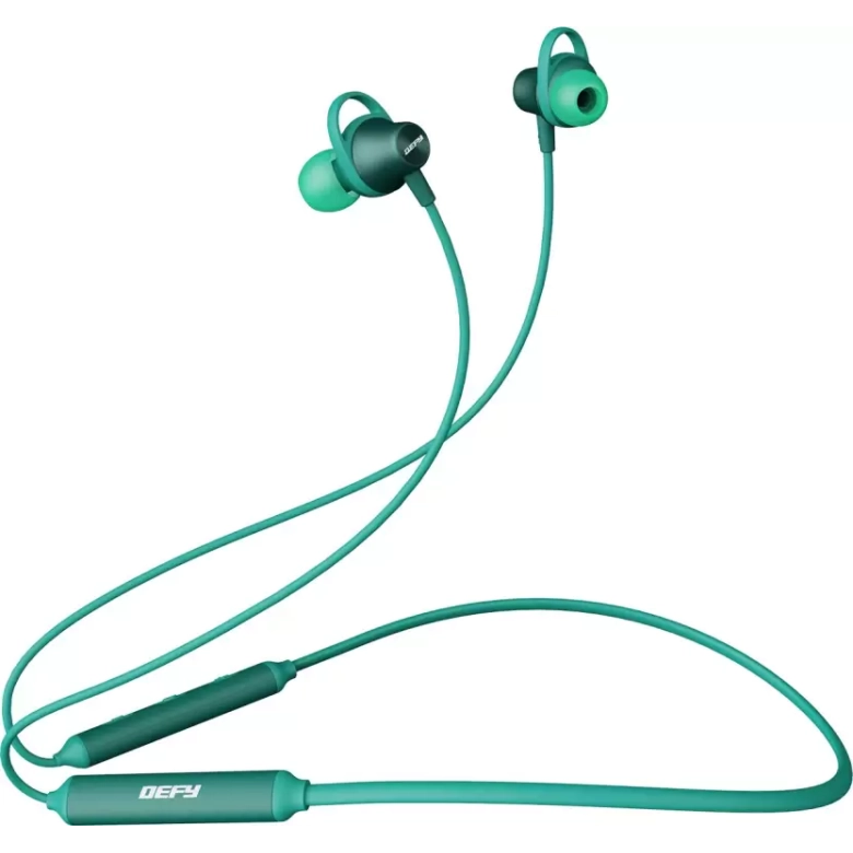 DEFY Crest DWE03 Bluetooth Headset  (Teal Green, In the Ear)