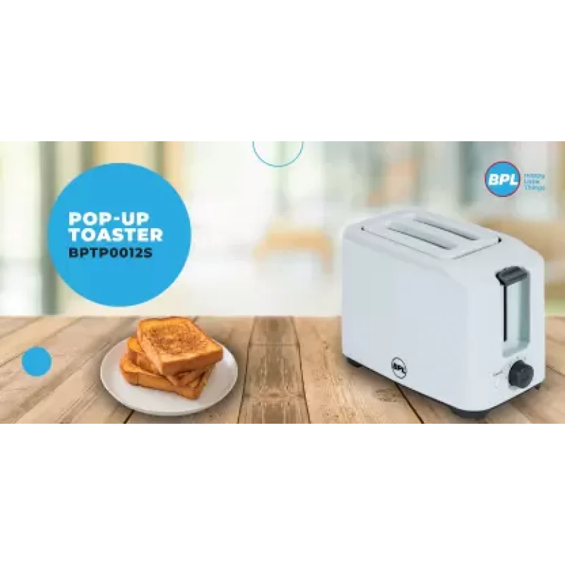 BPL 2 Slice Toaste With 7 Stage Browning Control 750 W Pop Up Toaster (White) BPL 2 Slice Toaste With 7 Stage Browning Control 750 W Pop Up Toaster (White)