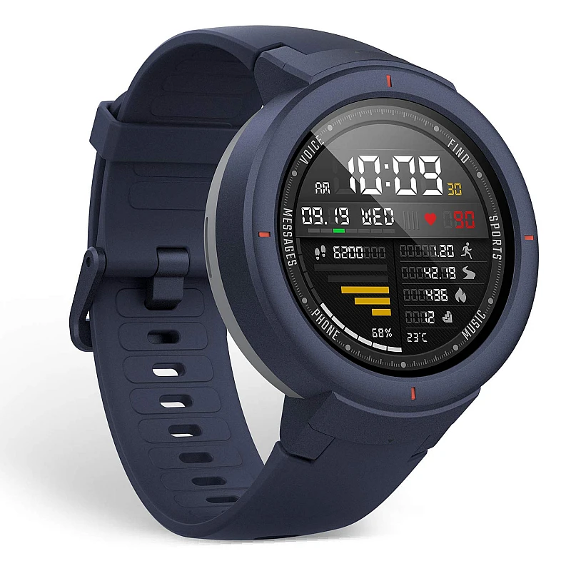 Amazfit Verge Phone Call Smart Watch with Alexa-Built in (Blue)- Amazfit Verge Phone Call Smart Watch with Alexa-Built in (Blue)-