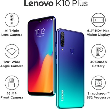 Lenovo K10 Plus (Sprite, 64 GB) (4 GB RAM) refurbished-