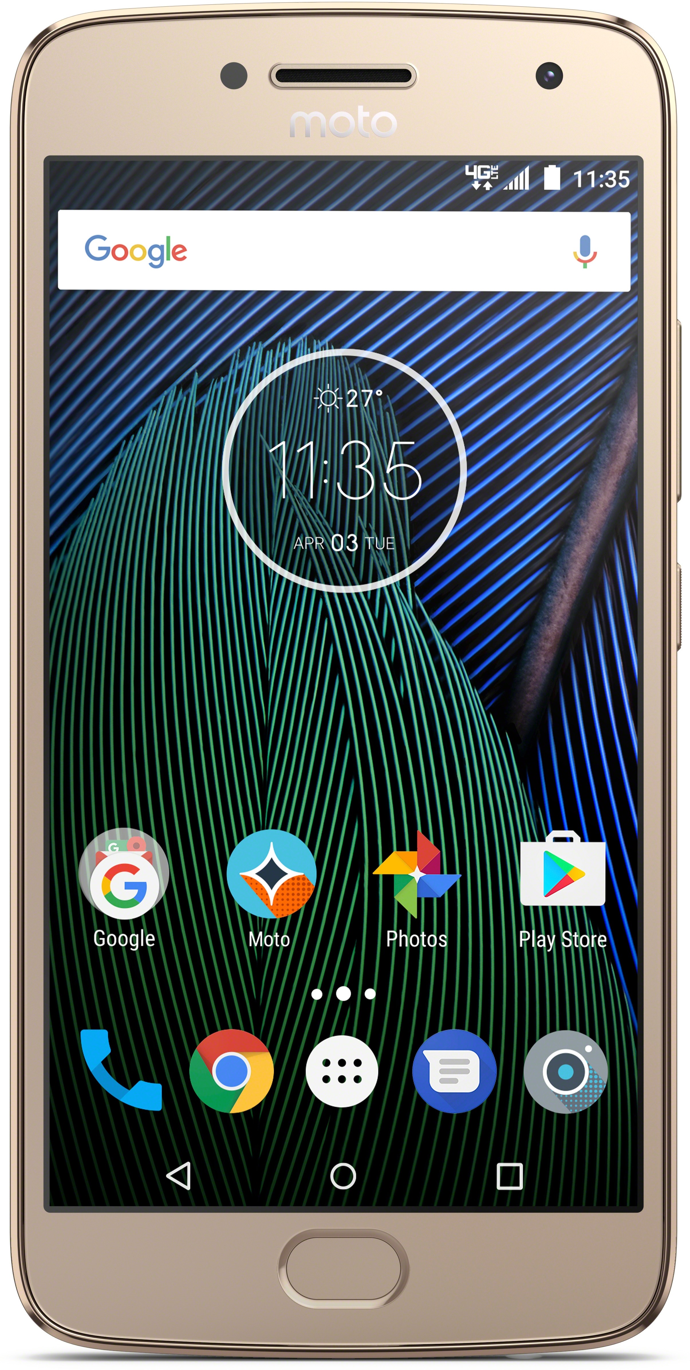 Moto G5 Plus (16 GB) (3 GB RAM) Fine Gold Refurbished 