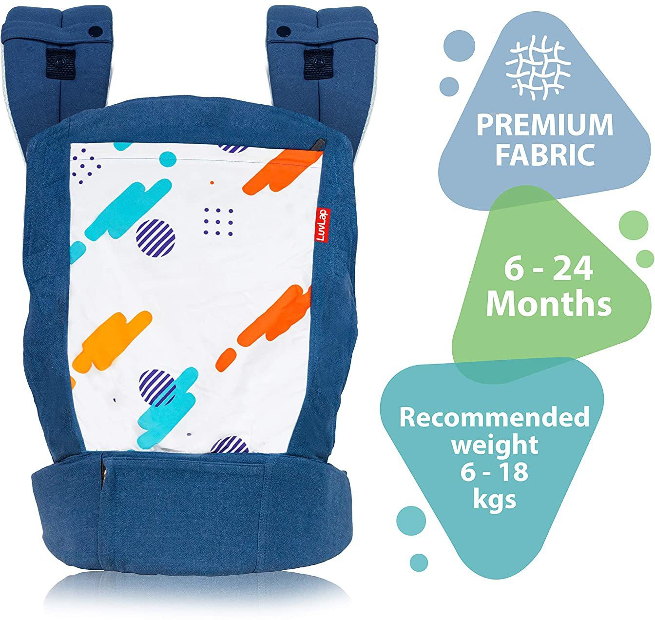 LuvLap Adore Baby Carrier with 3 carry positions, for 6 to 24 months, Baby Carrier