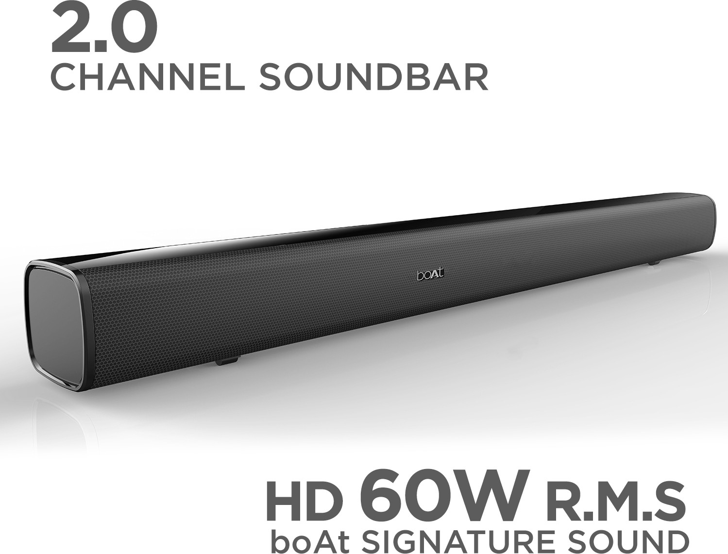 boAt AAVANTE BAR 1150 60 W Bluetooth Soundbar (Premium Black, 2.0 Channel)