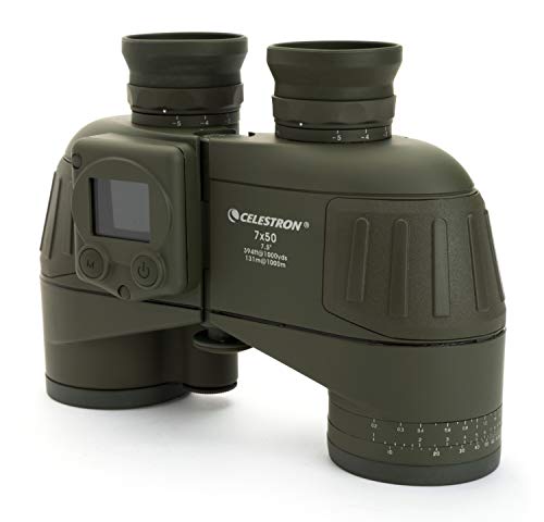 Celestron 71422 Cavalry 7x50 GPS Binocular (Olive Green)