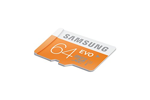 Samsung MB-MP64DAEU 64GB, MicroSDXC EVO"48 MB/s, Orange, White,