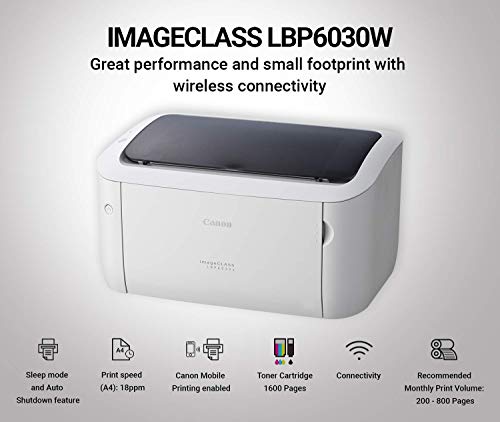 Canon imageCLASS LBP6030W Wi-Fi Mono Printer, Windows, Mac and Linux Support refurbished