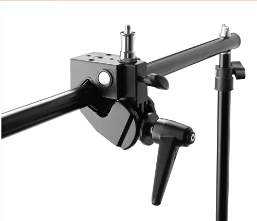 E-Image EI-A25 Photography Super Clamp with Stud Compatible with Camera/DSLR/Light Stand/Cross Bars/Tripod Payload 10 Kg