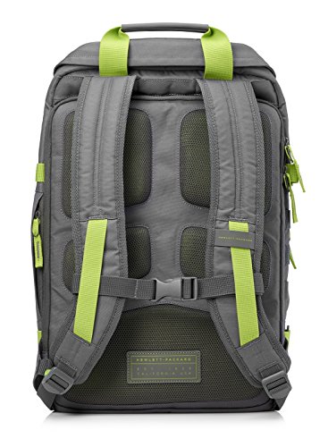 HP Odyssey Backpack for 15.6-inch Laptop (Grey/Green)