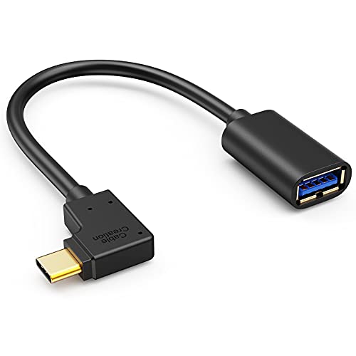 AIRTREE  Short USB-C to USB 3.0 Female Adapter, 0.5 FT (Gen1) USB3.1 Black