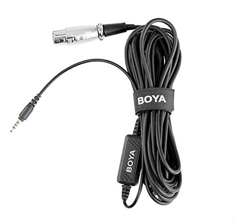 BOYA ByM1 Auxiliary Omnidirectional Lavalier Condenser Microphone with 20ft Audio Cable (Black)