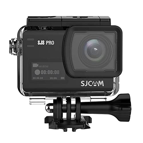 SJCAM SJ8 Pro 12 MP 4K 60fps 2.33" 30M Waterproof IPS Touch Screen Action Camera with 8X Digital Zoom (Black)