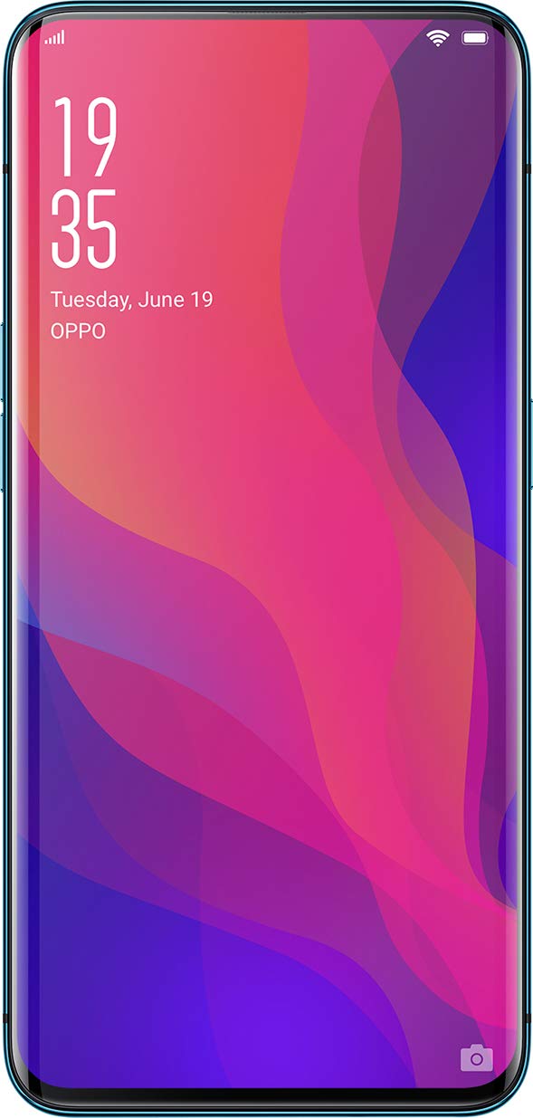 OPPO Find X (Glacier Blue, 8GB RAM, 256GB Storage) Refurbished