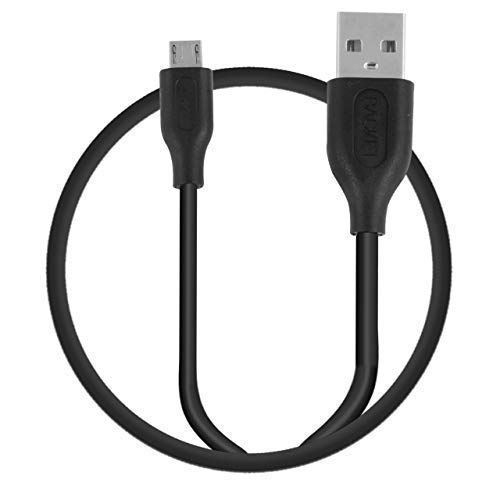 Backet Micro USB Cable for Android with Charging Speeds Up to 2.1 Amps (White)