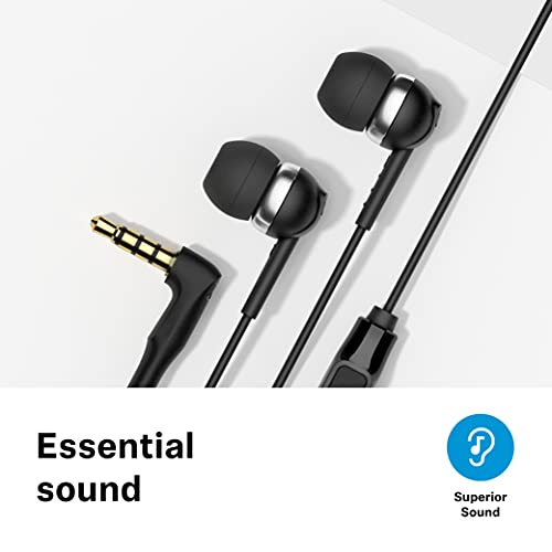 Sennheiser CX 80S in-Ear Wired Headphones with in-line One-Button Smart Remote with Microphone Black