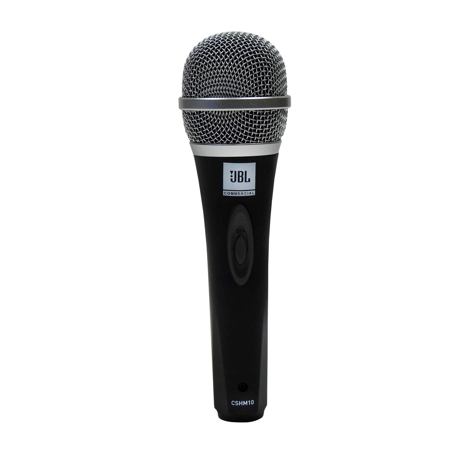 JBL Commercial CSHM10 Handheld Dynamic XLR Unidirectional Microphone With On/Off Switch (Cable Not Included) Black, Medium