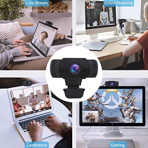 Wansview 1080p Hd Usb Webcam With Dual Microphone & Auto Light Correction, Compatible With Desktop Computer, Laptop