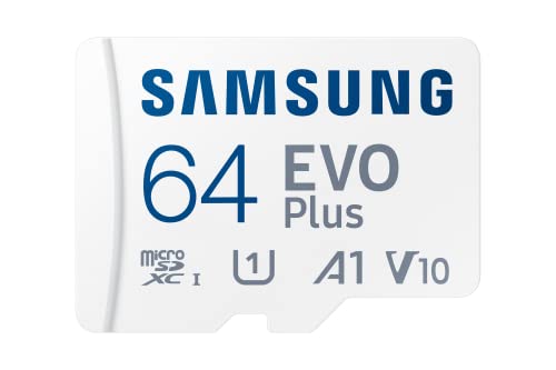 Samsung EVO Plus 64GB microSDXC UHS-I U1 130MB/s Full HD & 4K UHD Memory Card with Adapter (MB-MC64KA)