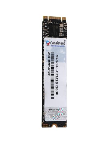 Consistent 128GB M.2 SATA 2280, with 520MB/s Read Speed, PCIe Gen 3.0, 5 Years Warranty (CTM2S128S6)